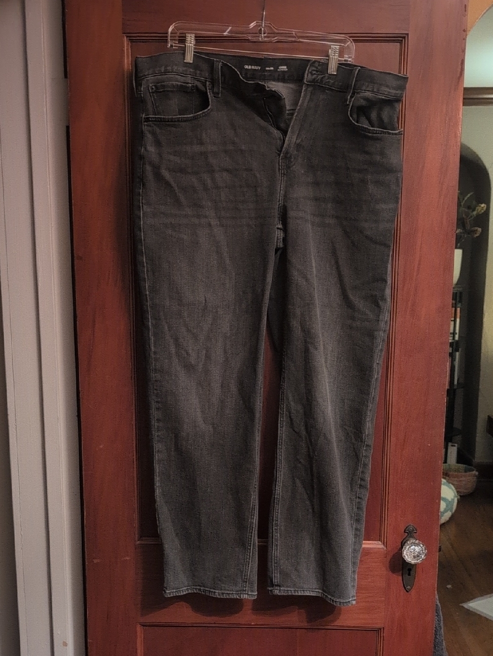 Old Navy Men's Dark Gray Straight Jeans